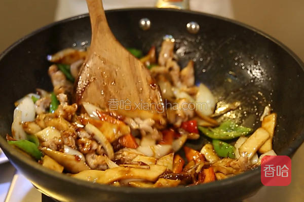 杏鲍菇炒做法的蛏子_肉片辣炒家常菜谱做法图片