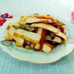 蒲海椒炒豆干