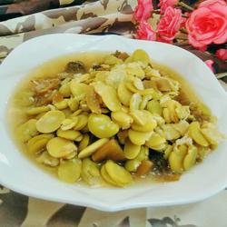 蚕豆酸菜汤