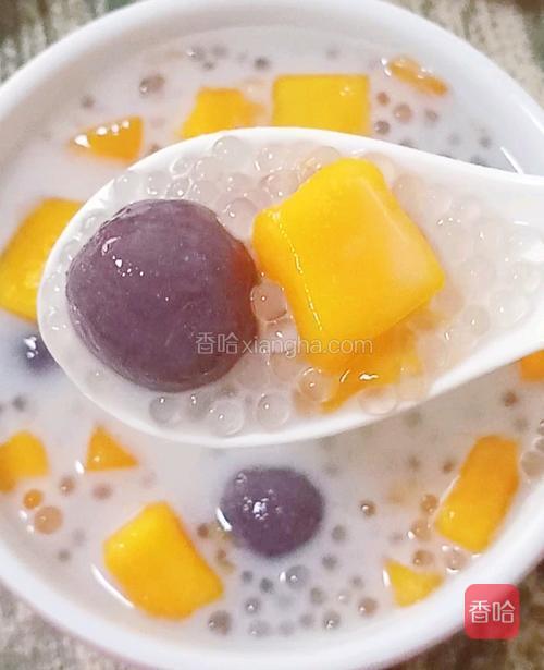 牛奶芋圆芒果西米露