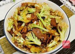 菜花炒肉的做法图解18