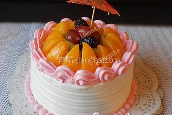 6寸水果蛋糕