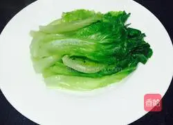 蒜汁蚝油生菜的做法图解8