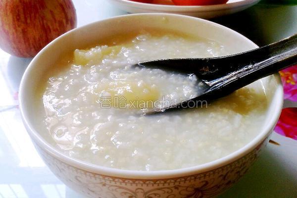 止泻-苹果山药粥的做法