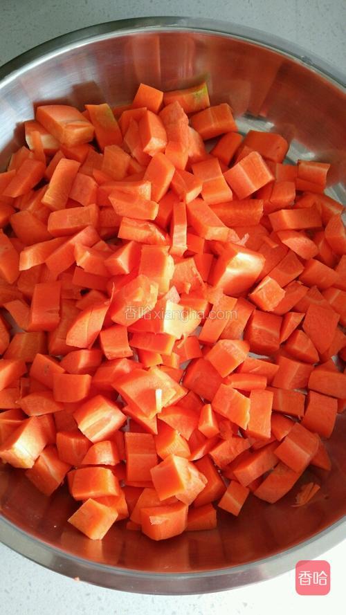胡萝卜切大一点的丁