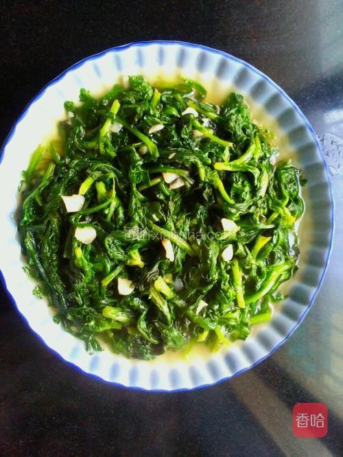蒜香菊花菜的做法_菜谱_香哈网