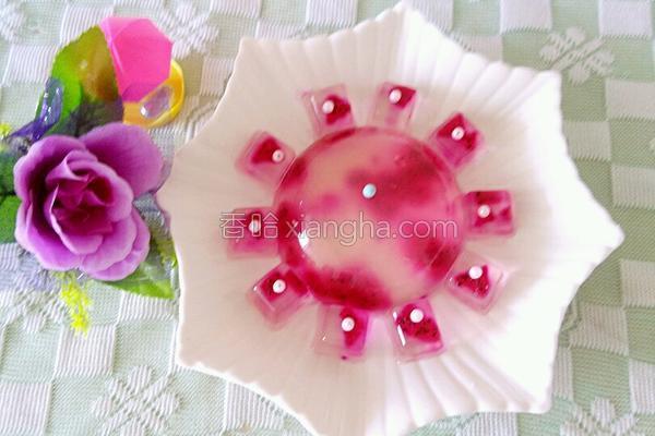 火龙果水信玄饼的做法