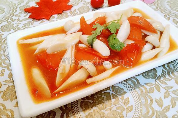 海鲜菇炒西红柿