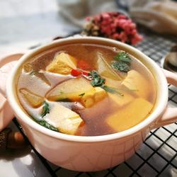 肉片冬瓜豆腐汤的做法