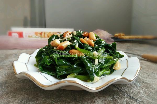 菠菜的家常做法凉拌菠菜 NjAwX2MyXzQwMA
