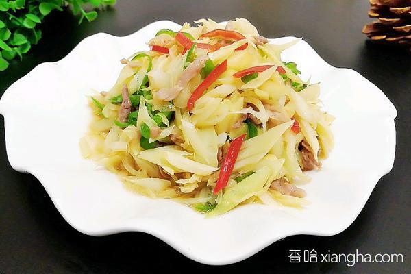 蒲菜肉丝小炒～的做法_菜谱_香哈网