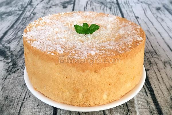 椰香戚风蛋糕6寸的做法_菜谱_香哈网
