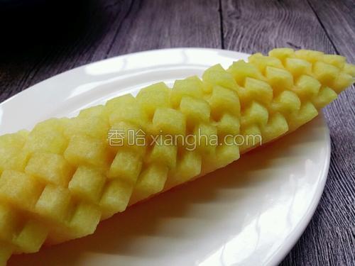 哈密瓜花样切法的做法大全【图】_哈密瓜花样