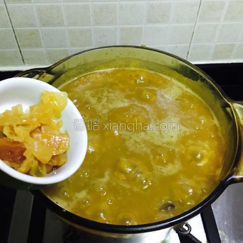 牛肝菌排骨干贝海虾粥的做法大全【图】_牛肝