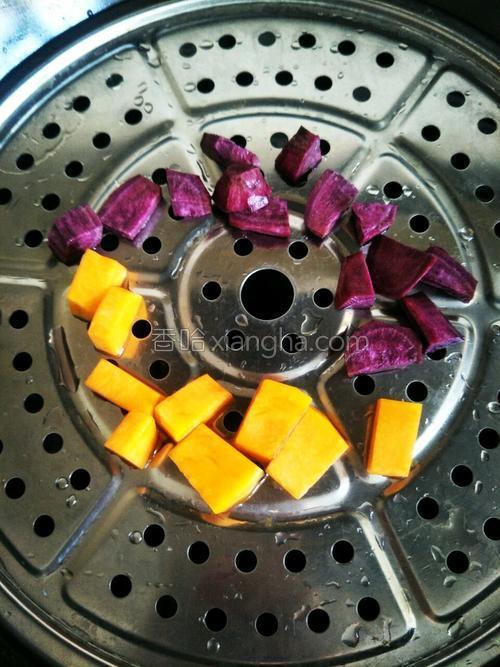 紫薯南瓜粗粮发糕(9个月宝宝辅食)的做法大全