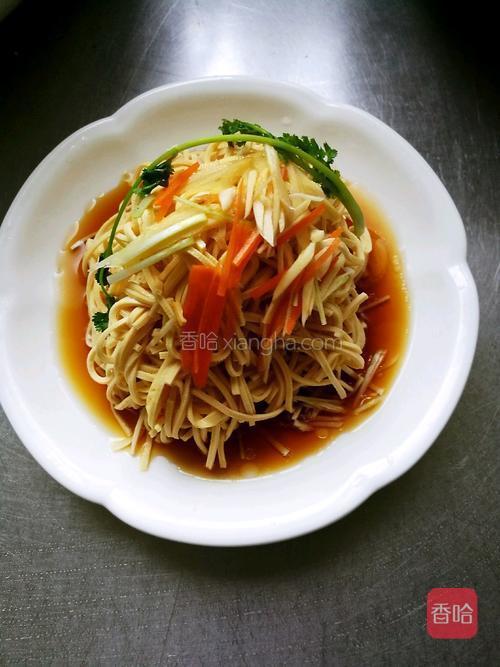 扬州烫干丝(家庭版)的做法_菜谱_香哈网